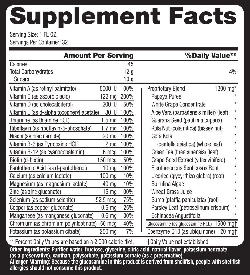 Omni 4 Liquid Concentrate w/ Glucosamine