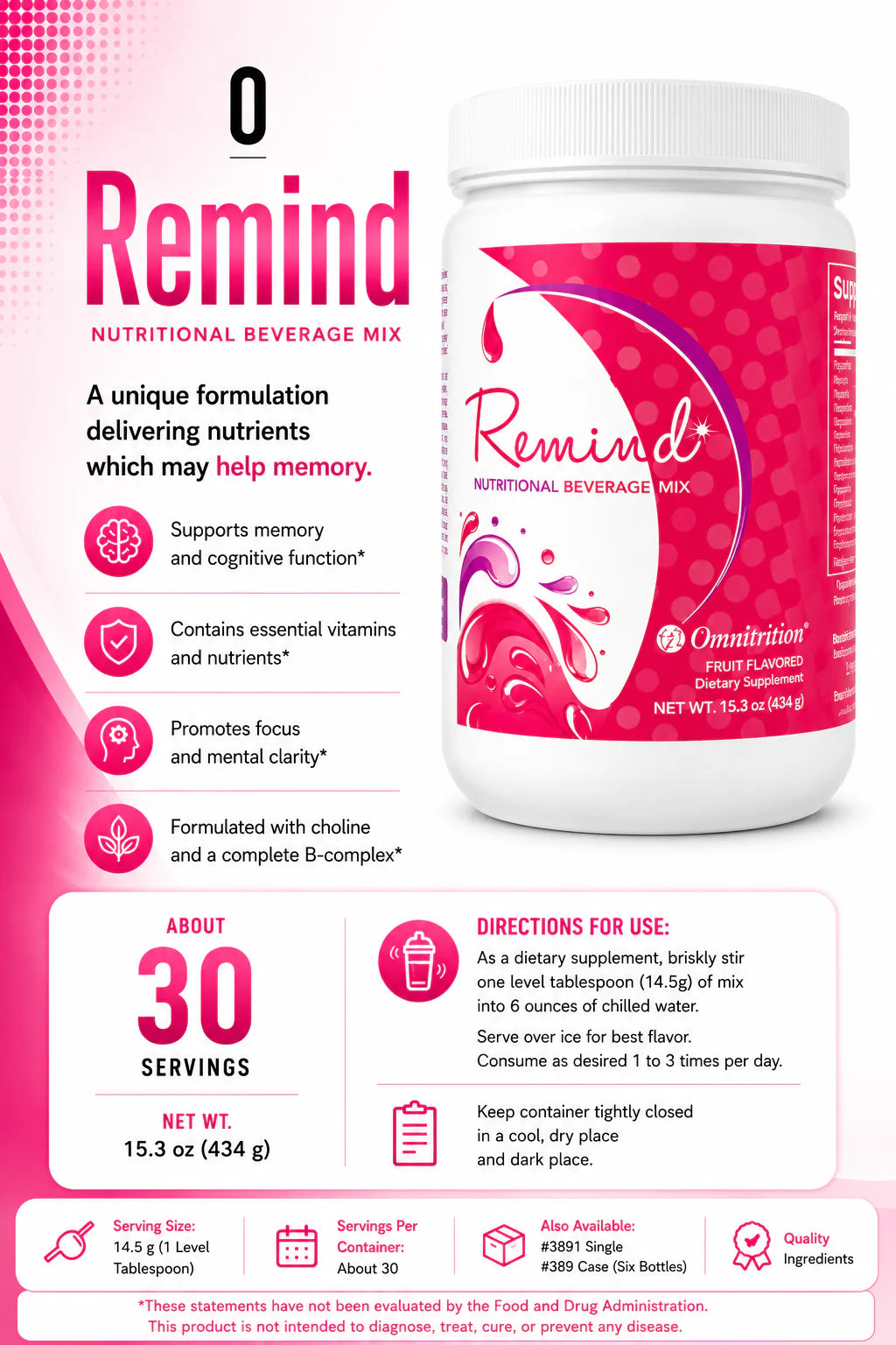 Remind Bottle - Powder